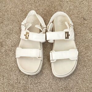 A New Day white buckle sandal